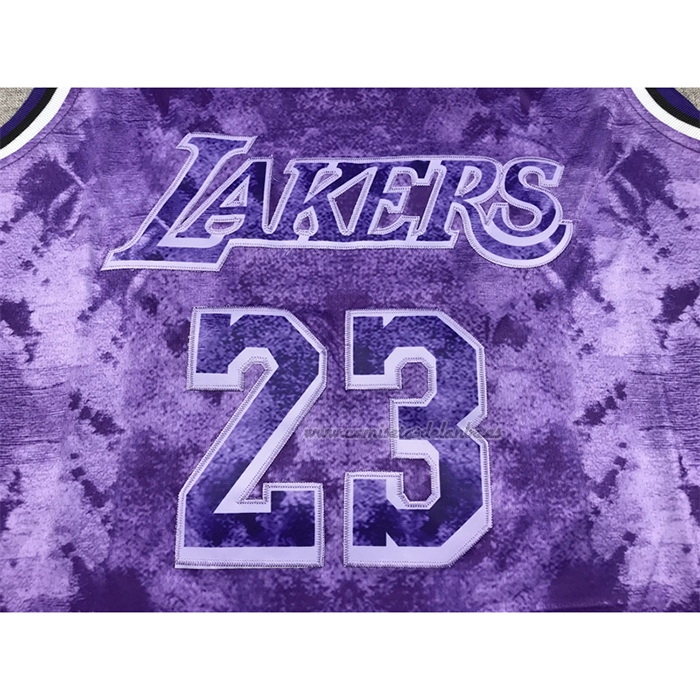 Camiseta Los Angeles Lakers LeBron James NO 23 Select Series 2023 Violeta